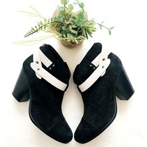 NWT Rag & Bone Black and White Harrow Booties